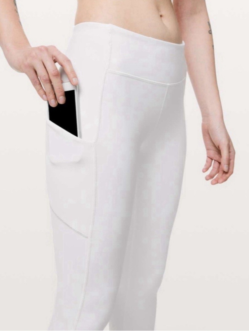 lululemon athletica White High-Waist Leggings with Inner Tag Detail 8